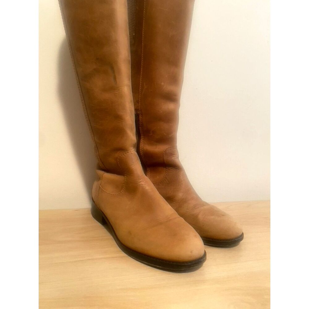 Boden Leather Tall Boots Womens Size 7 - Picture 5 of 6